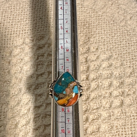 Oyster Copper Turquoise Ring - Picture 2 of 5